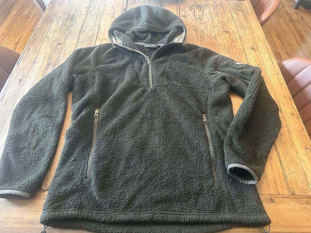 Kuhl Women’s Size Medium Fleece Quarter 1/4 Zip Pullover Sweater Hooded Flight